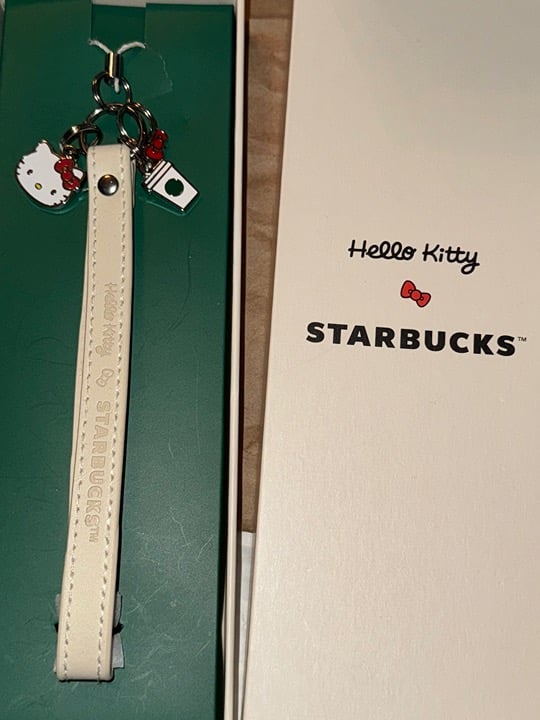 Starbucks hello kitty phone charm