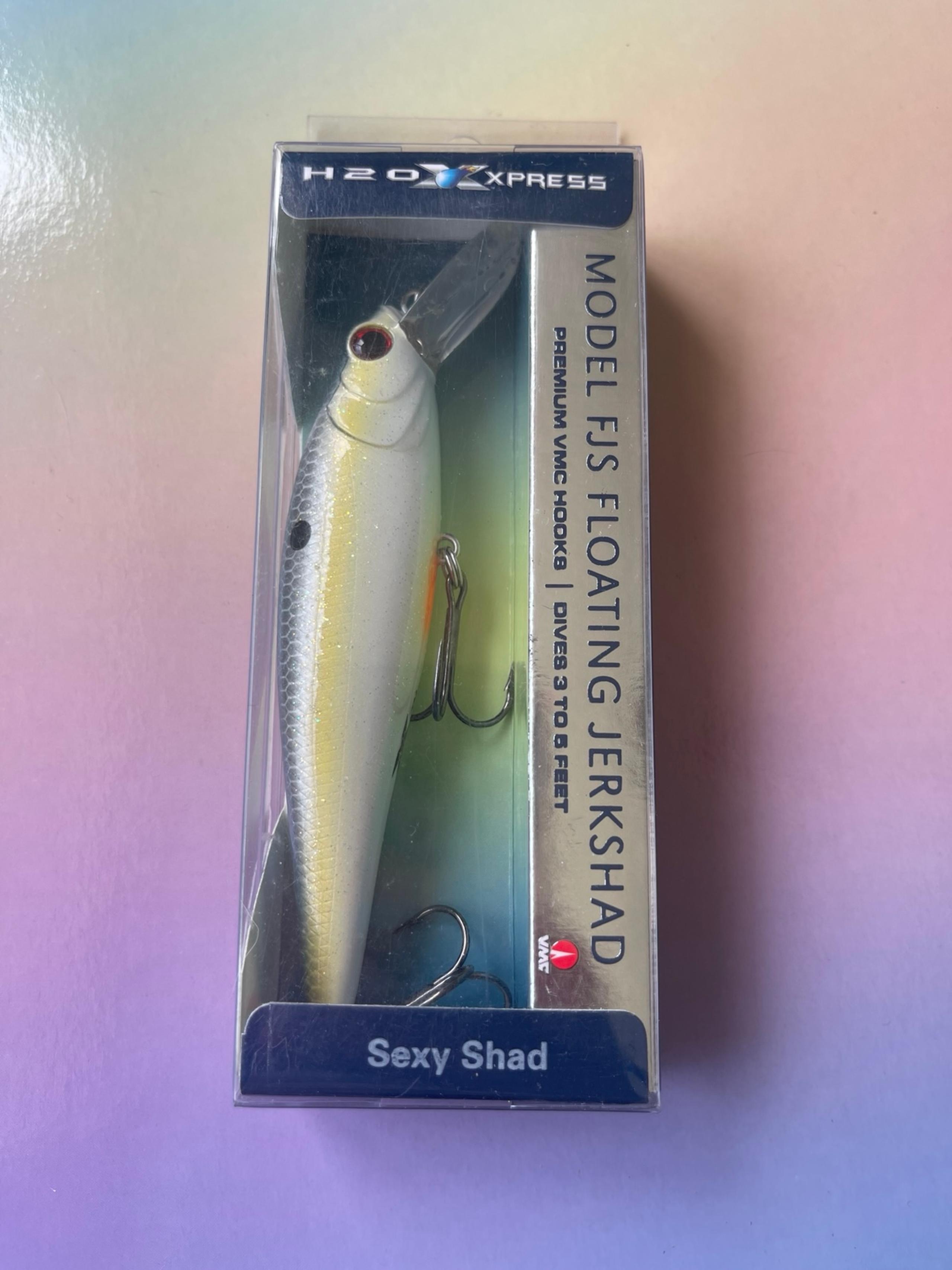 H2O Xpress Model FJS Floating Jerkshad - Sexy Shad