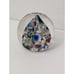 RARE HAND BLOWN Multicolored ART GLASS SIGNED BY JOE MORSE PAPERWEIGHT