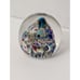 RARE HAND BLOWN Multicolored ART GLASS SIGNED BY JOE MORSE PAPERWEIGHT