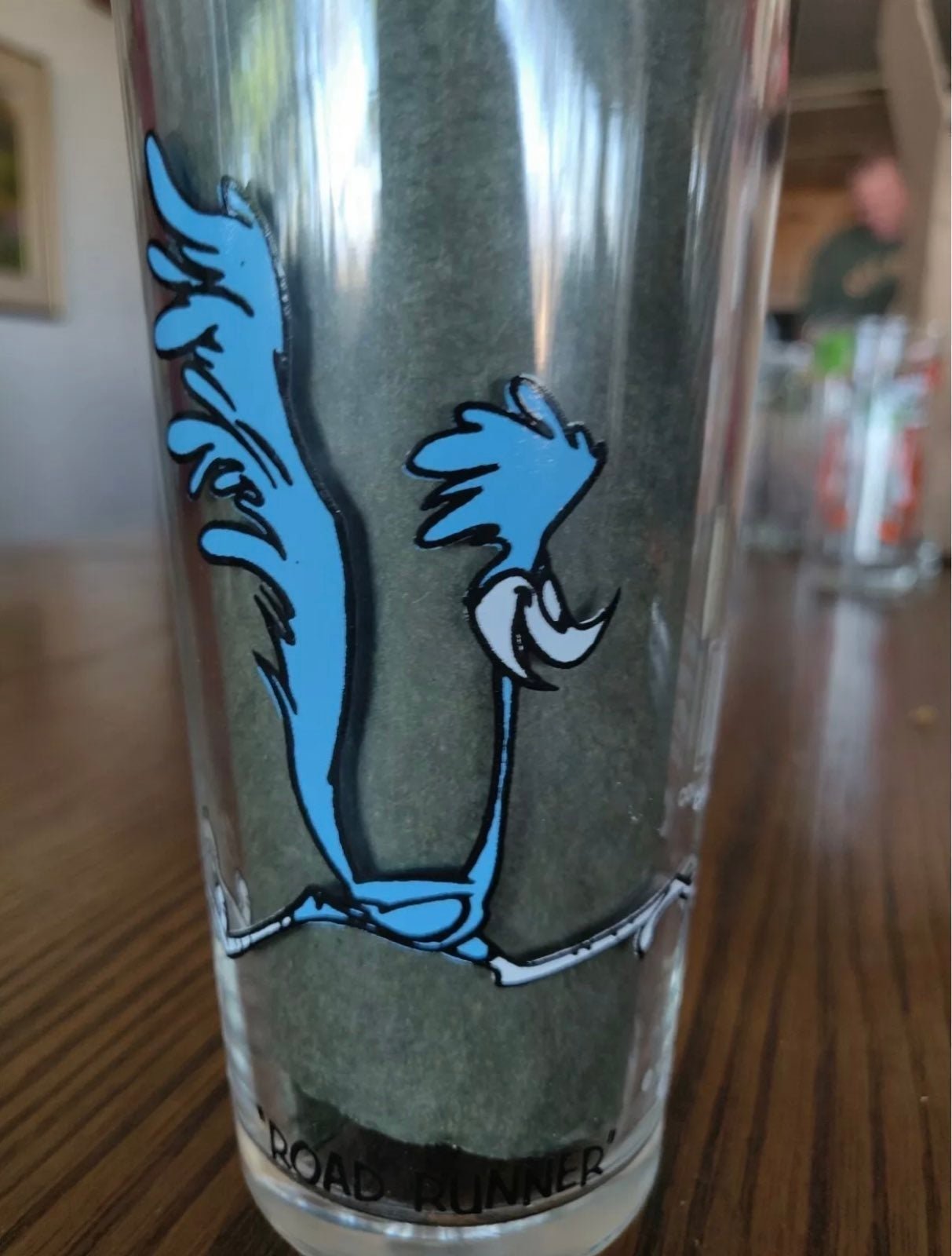 ROADRUNNER NO BEEP BEEP LOONEY TUNES ERROR PEPSI GLASS