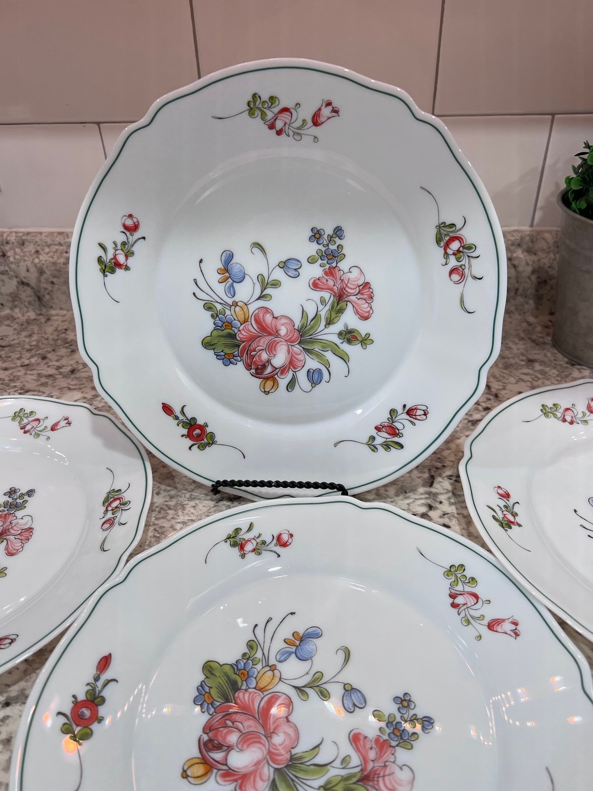 Vintage French Arcopal Plates