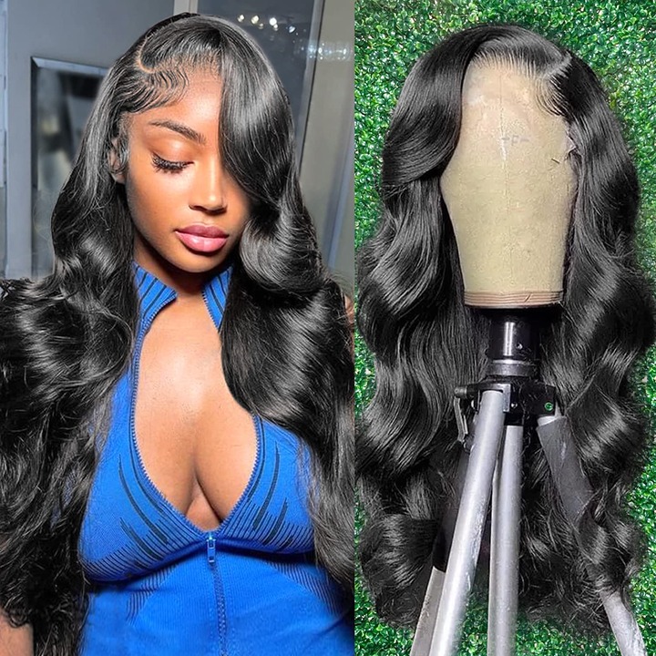 Body Wave Lace Front Wigs Human Hair Pre Plucked 180% Density are