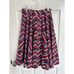 Francis + Benedict Midi Skirt Pink Multicolor African Wax Print Pleated Size S