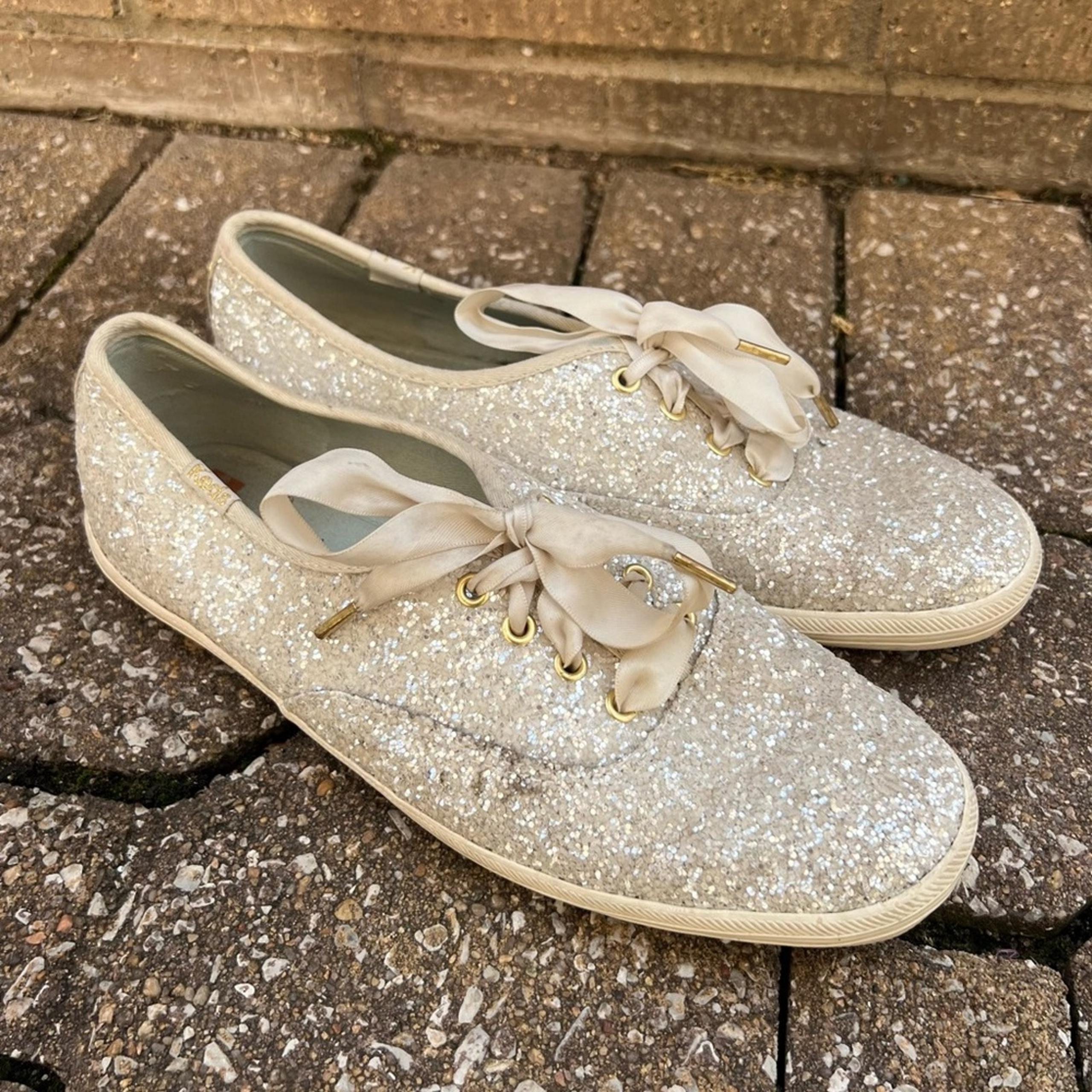 Keds X Kate Spade Champion glitter sneakers