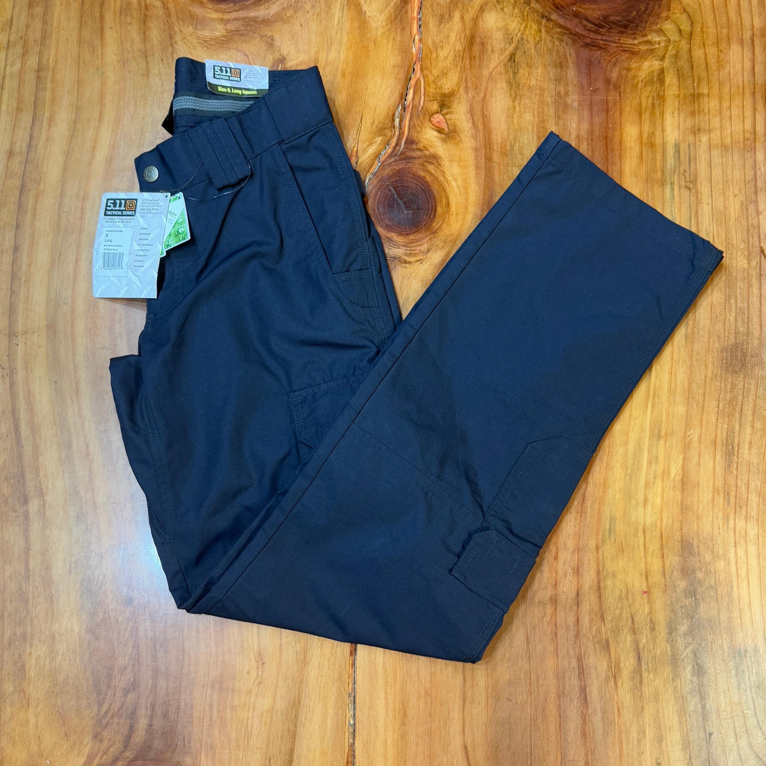 NEW 5.11 Tactial Women's Pants 6 Long Tall Navy Blue EMS Dark Uniform HH24