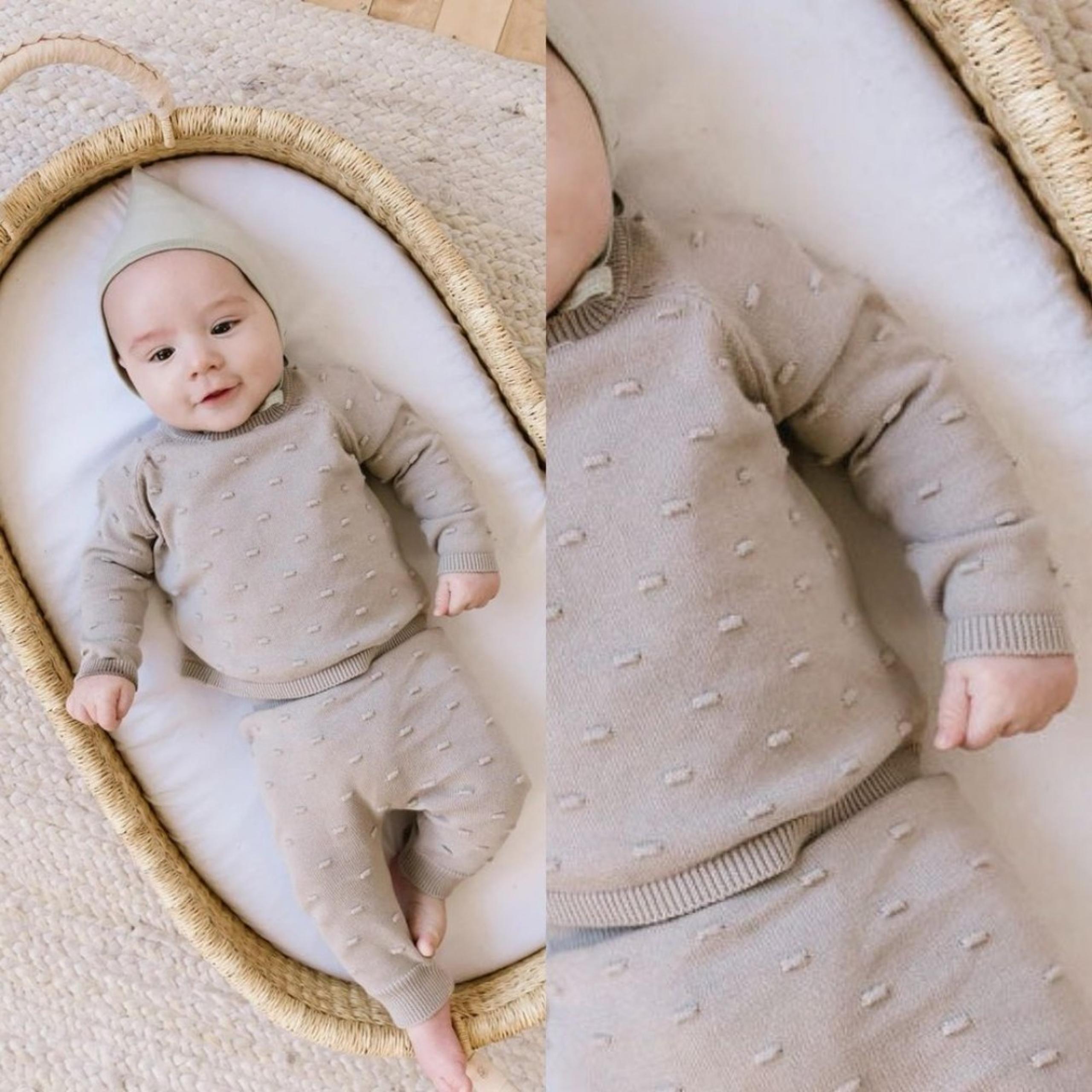 Quincy Mae $40 Organic Bailey Knit Sweater Size 12-18 Months