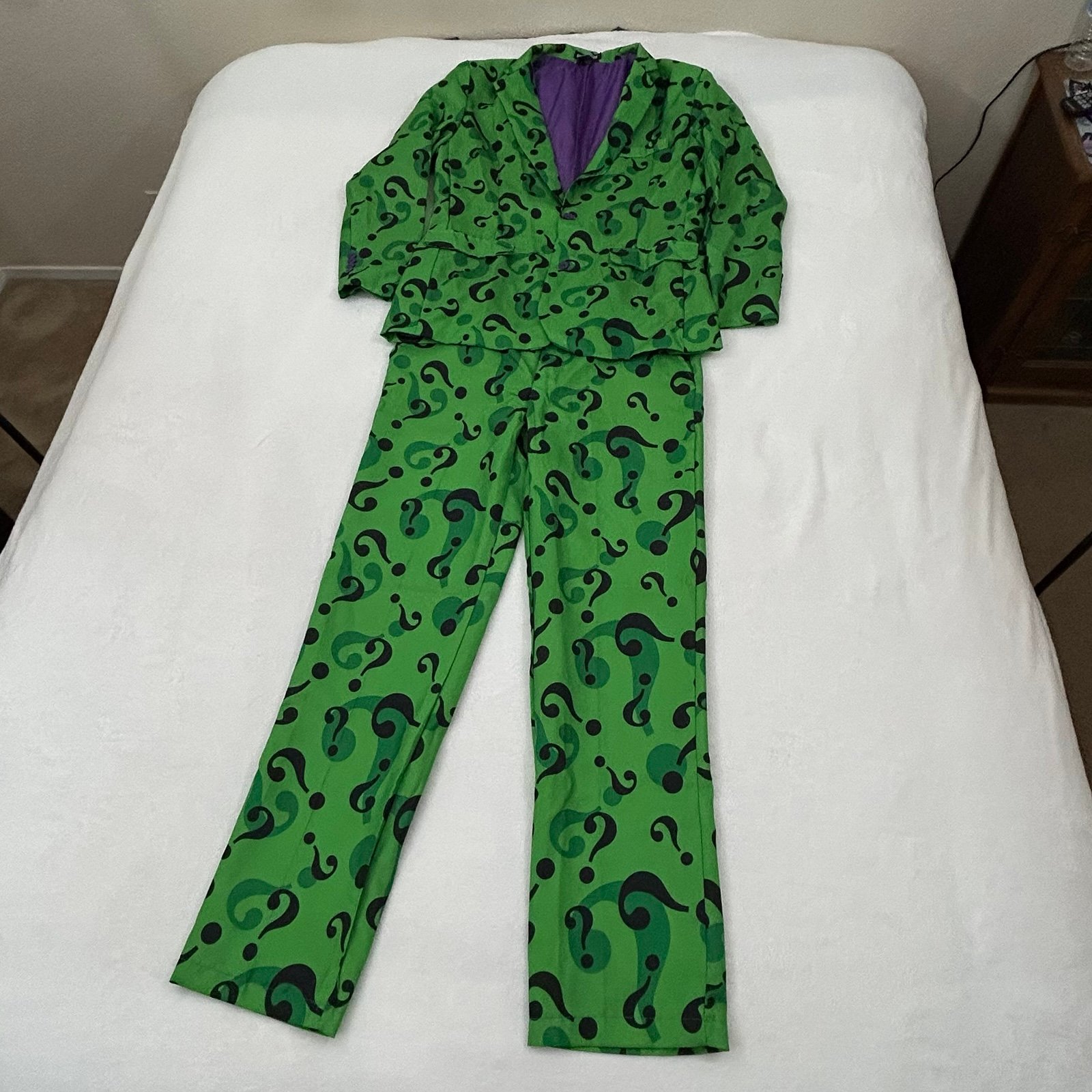 Suitmeister The Riddler DC Comics Batman Suit Jacket & Pants Halloween Costume L
