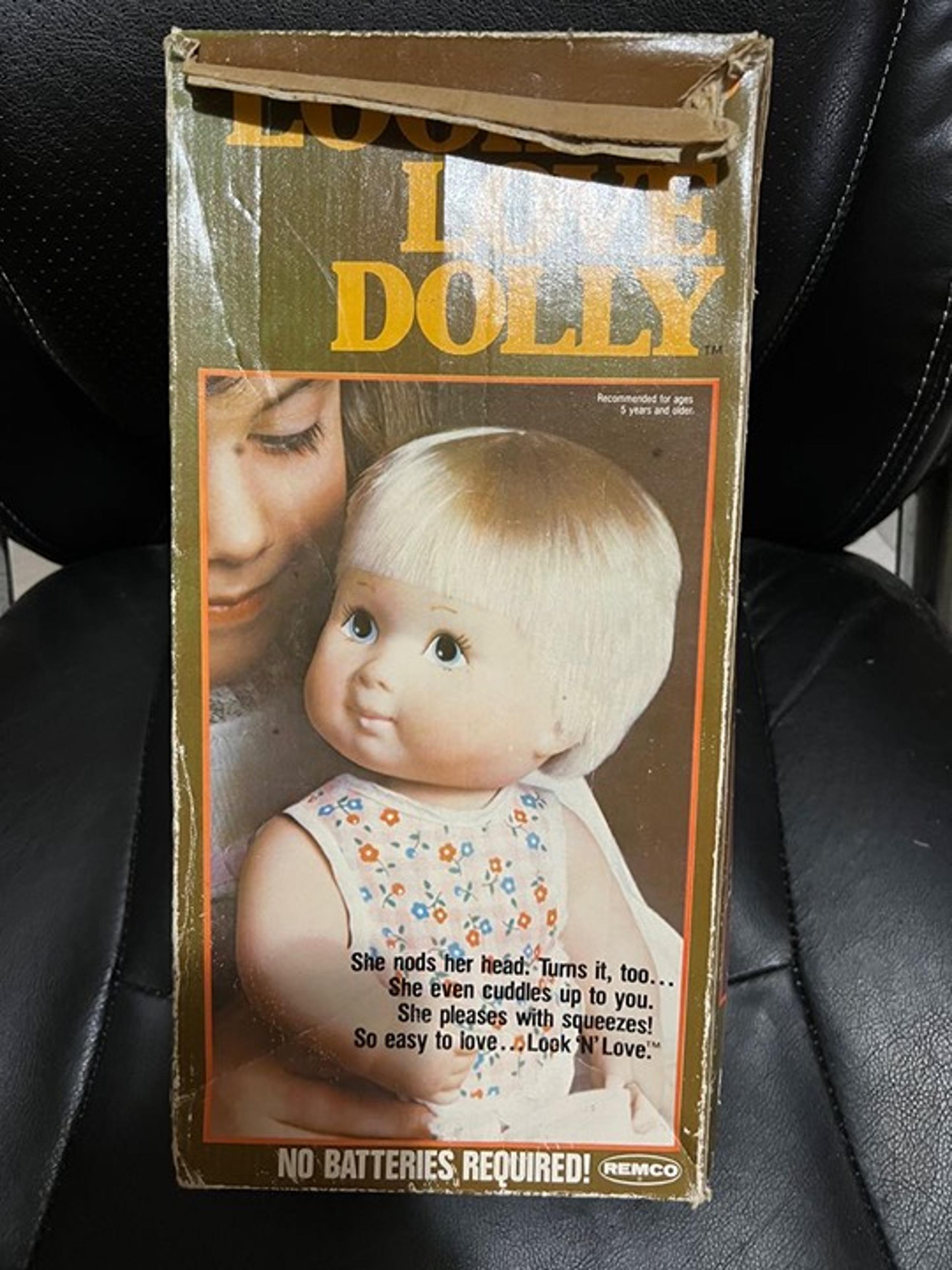 NEW IN BOX! REMCO VINTAGE 1978 LOOK N LOVE DOLLY STILL ATTACHED TO BOX!