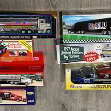 Mobil Toy Trucks Lot