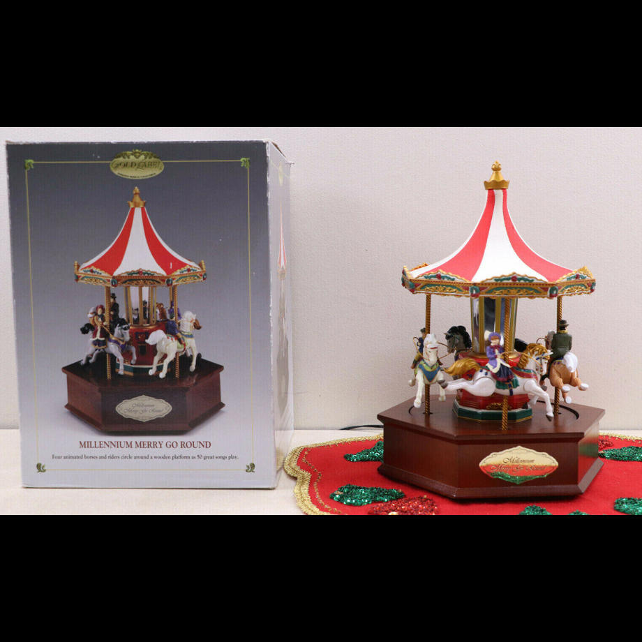Mr. Christmas Gold Label Millennium Merry Go Round 25 All Time + 25 Christmas