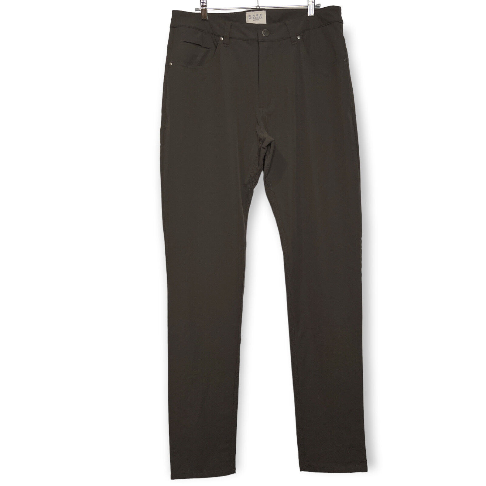 Drew Michael Denver Lodo Tall Pant Steel Gray Handmade in USA SIZE 36 x 38 NWOT