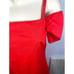 Staud Ruffle Sleeve Tomato Red Harbor Mini Dress Size XS