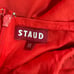 Staud Ruffle Sleeve Tomato Red Harbor Mini Dress Size XS