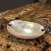 Rare Antique Mother Of Pearl & Sterling Silver Serving Caviar Bowl Dish 6.5