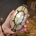 Rare Antique Mother Of Pearl & Sterling Silver Serving Caviar Bowl Dish 6.5