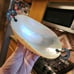 Rare Antique Mother Of Pearl & Sterling Silver Serving Caviar Bowl Dish 6.5