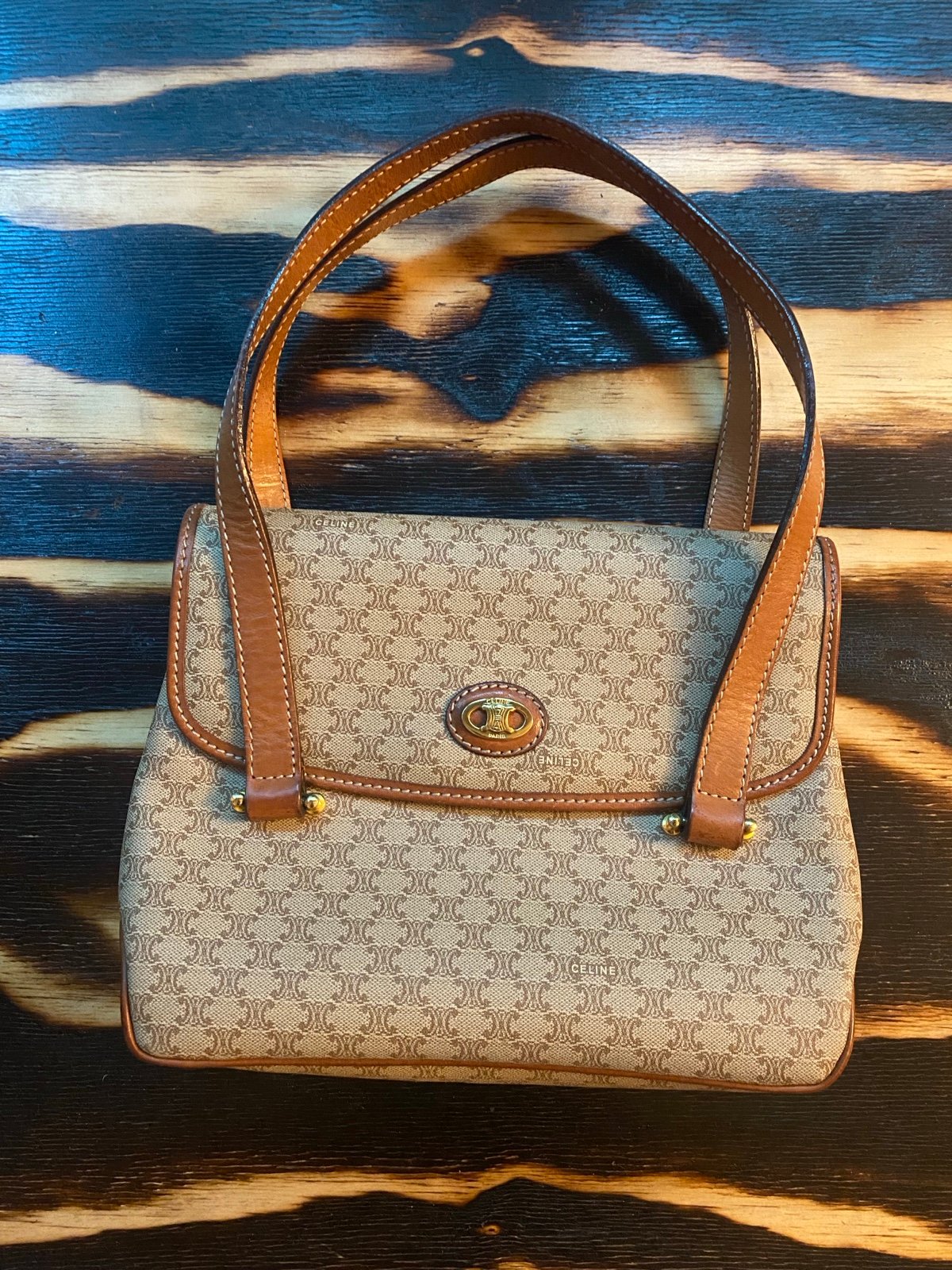 Authentic GORGEOUS CELINE Macadam Shoulder Bag