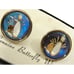 Vintage Genuine Butterfly Wings Cufflinks Hoffman Silver Tone Bowling Ball Pin