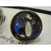 Vintage Genuine Butterfly Wings Cufflinks Hoffman Silver Tone Bowling Ball Pin
