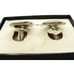 Vintage Genuine Butterfly Wings Cufflinks Hoffman Silver Tone Bowling Ball Pin
