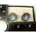 Vintage Genuine Butterfly Wings Cufflinks Hoffman Silver Tone Bowling Ball Pin