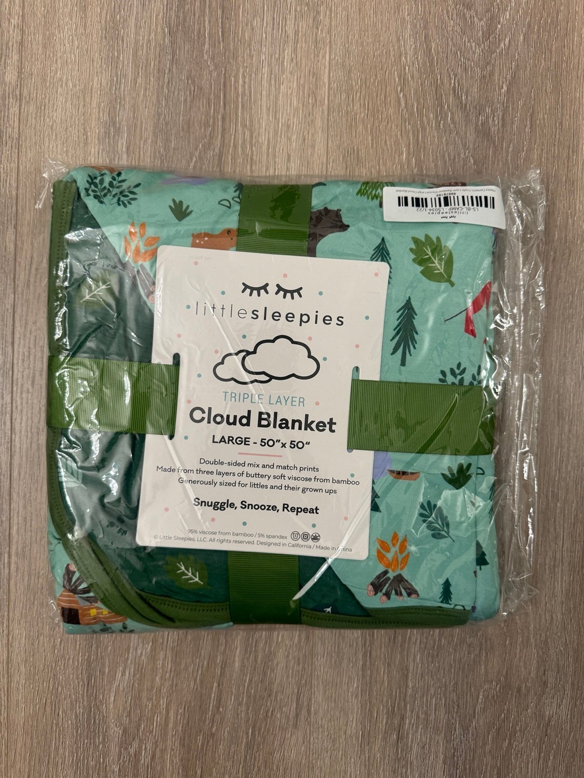 Little Sleepies Happy Camper Camping Cloud Blanket