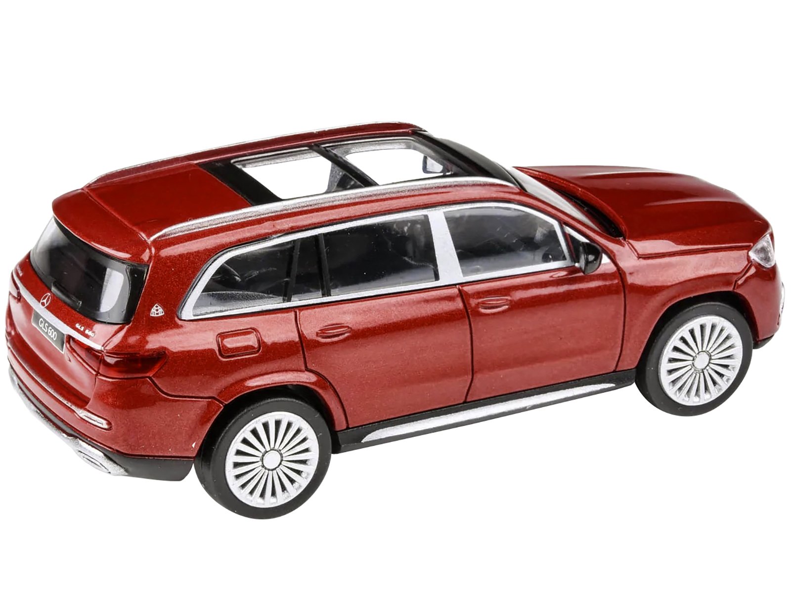 2020 Mercedes-Maybach GLS 600 with Sunroof Red Metallic 1/64 Diecast Model Car b
