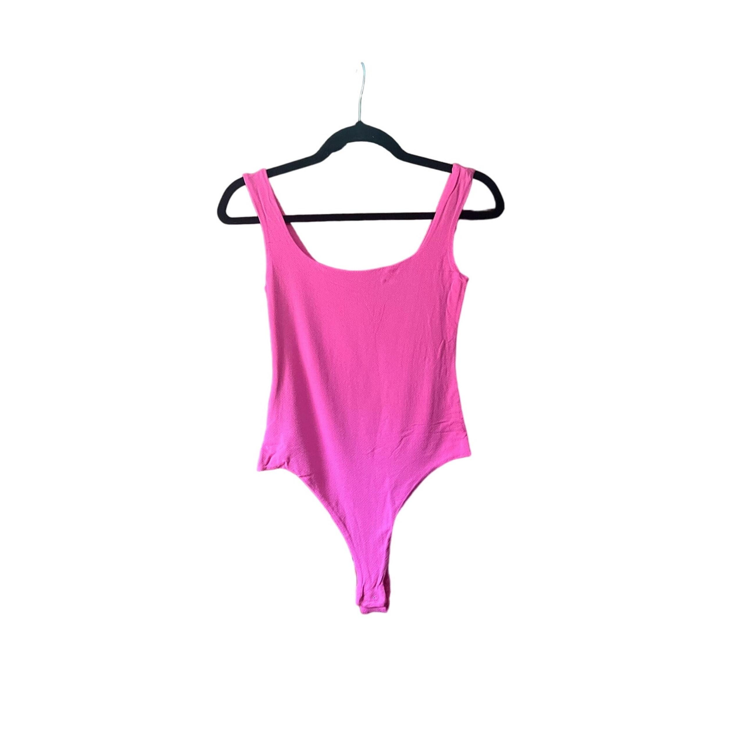 NWT Naked Wardrobe Women's NW Tank Bodysuit Raspberry Pink Size XS