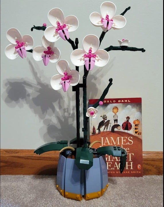 Orchid Plant Building Set From Legos