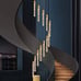 KoKo & Yukina 12 Light Chandelier Raindrop Spiral Crystal Gold