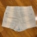 Women's Tye Dye Blue and White High Waisted Shorts