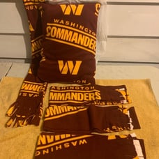 NFL Commanders Fleece MIX AND MATCH Pillow & Scarf! Sold separately or bundle!