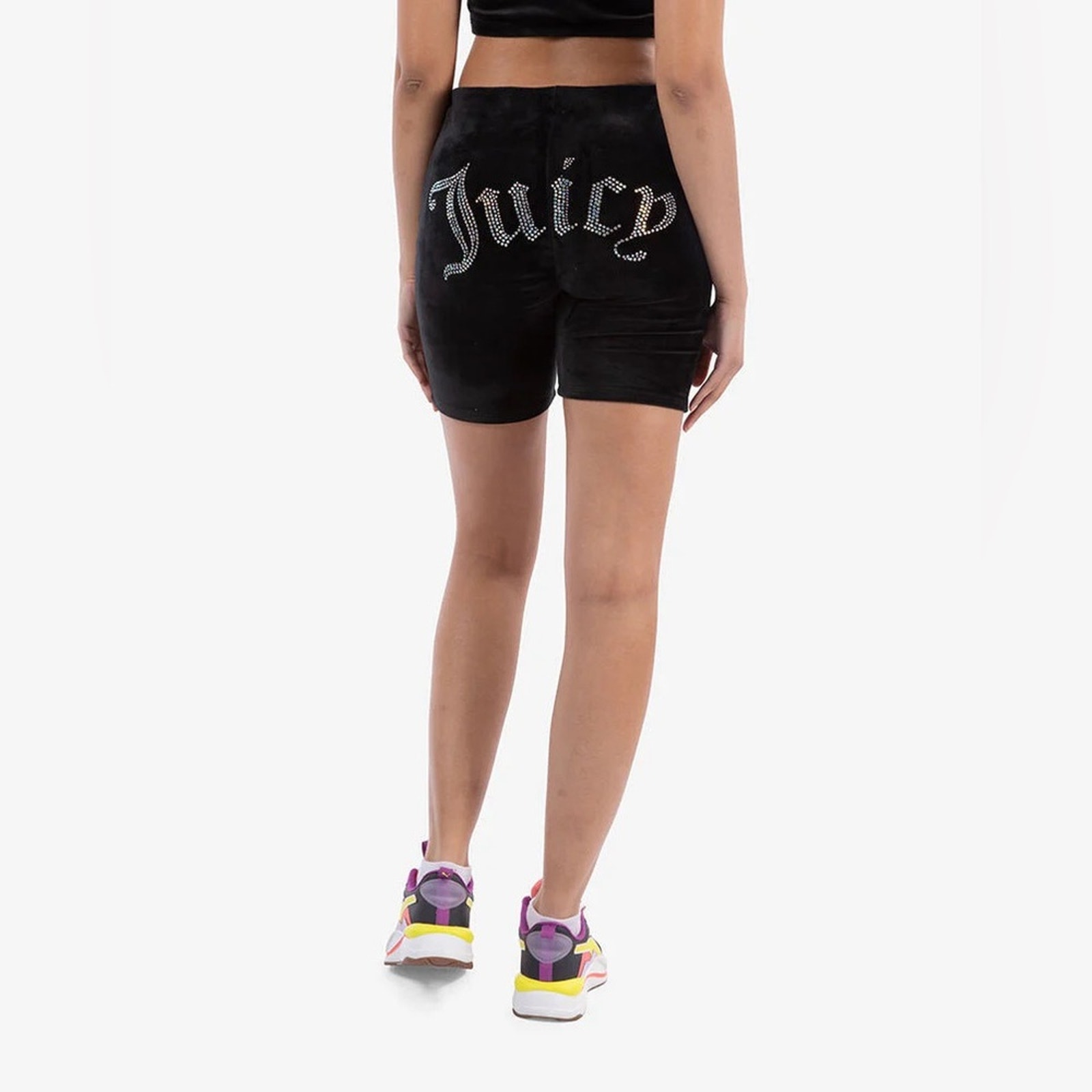 Juicy Couture Hotsell Black Velour Velvet Biker Shorts Sz M
