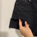 AGOLDE Dee Shorts Raw Hem Side Slits Black Wash Size 34 Women’s High Waisted