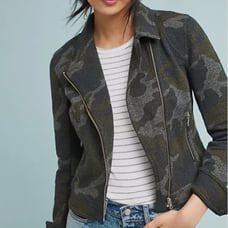 Anthropologie Camo Jacket Small