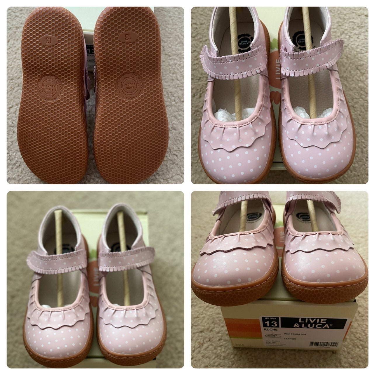L&L pink polka dot Ruche
