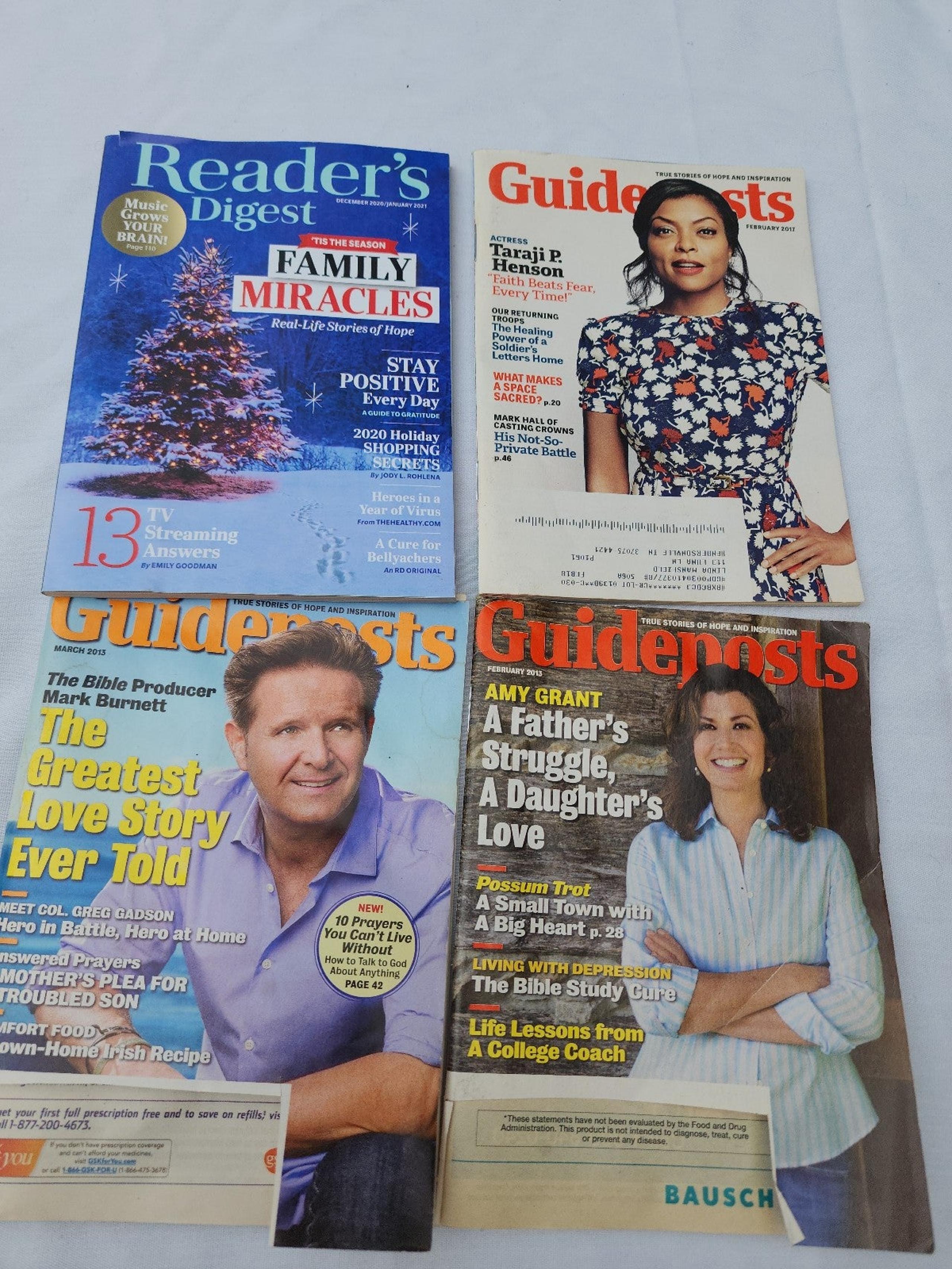 3 Guidepost & 1 Reader's Digest Magazine Amy Grant, Mark Hall Mark Burnett