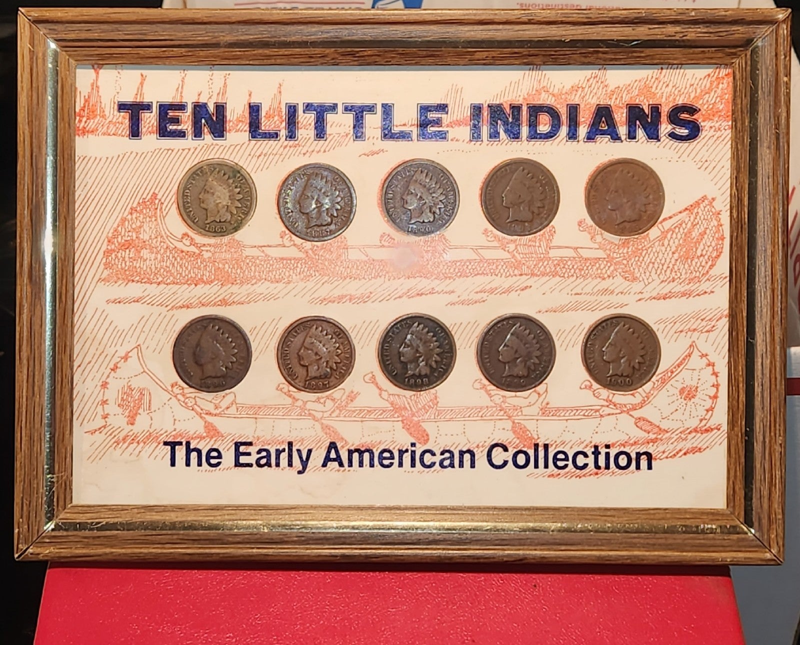 10 EARLY Pre 1901 Indian Head Cent's