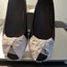 Vionic minna ballet flat - patent leather toecap and bow trim