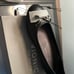 Vionic minna ballet flat - patent leather toecap and bow trim