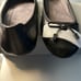 Vionic minna ballet flat - patent leather toecap and bow trim