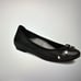 Vionic minna ballet flat - patent leather toecap and bow trim
