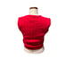 Vintage 70s Red Acrylic V Neck Sweater Vest