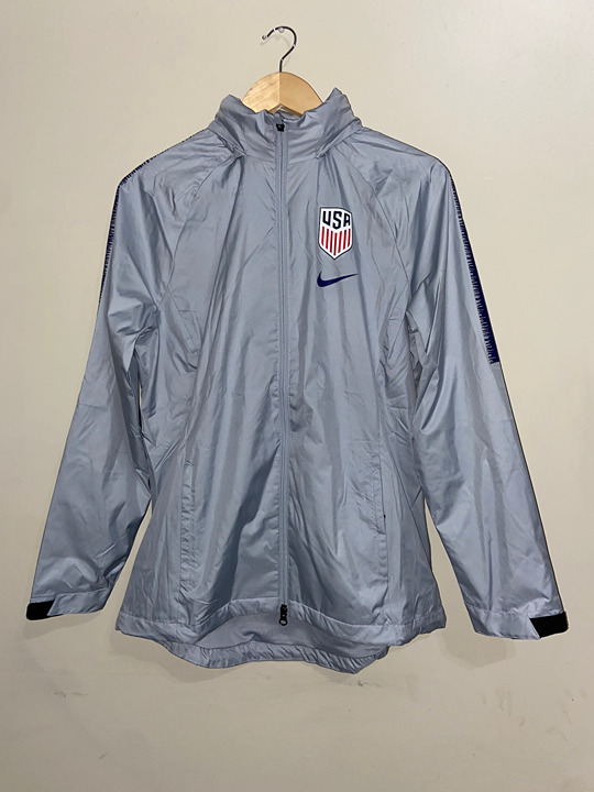 Nike Team USA Womens Soccer Sideline Jacket WC Windbreaker AO8170-012 Size L NEW