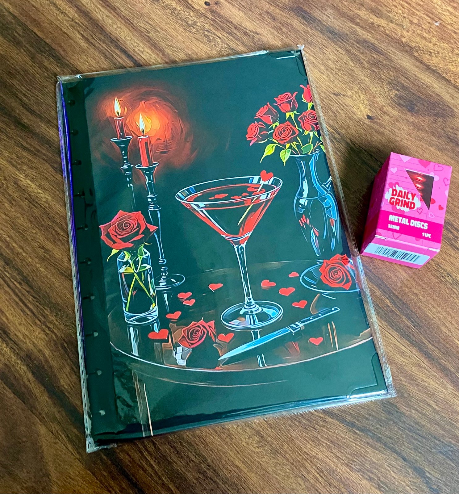 Daily Grind Planner Valentini Planner Cover with Discs