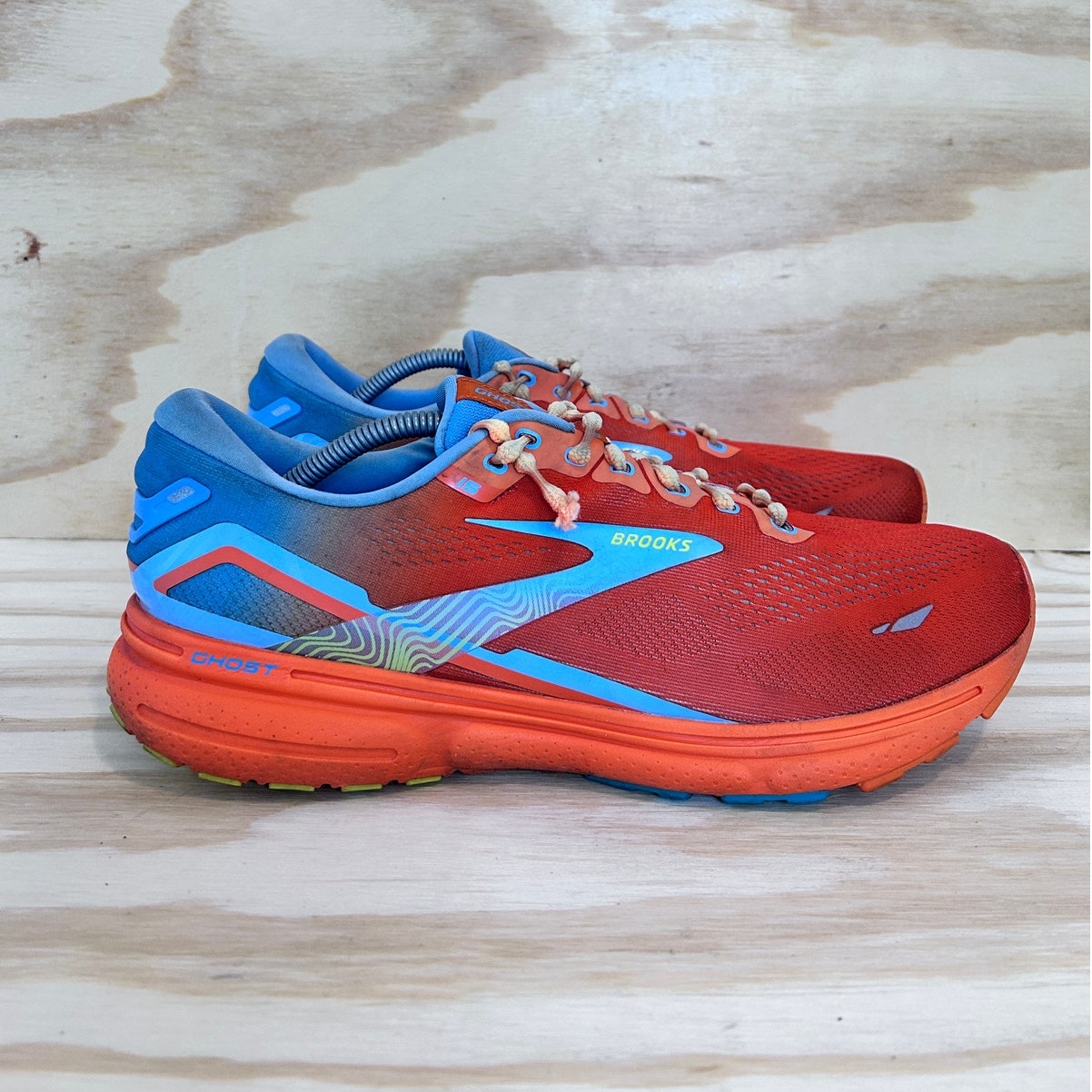 Brooks - Ghost 15 - Running Shoes - Orange/Blue - Men's - 12.5(D) - 1103931D848