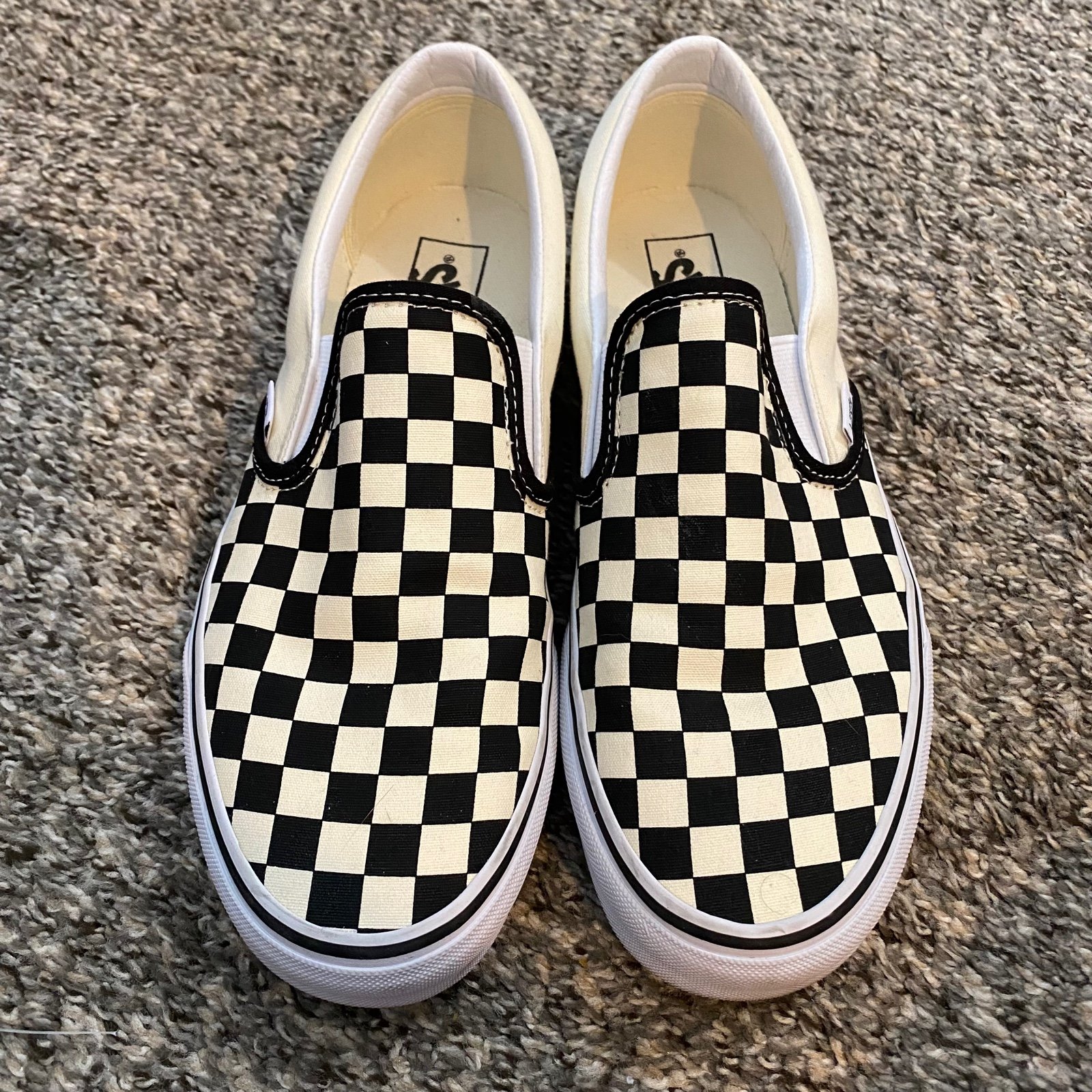 Checkered slip on VANS