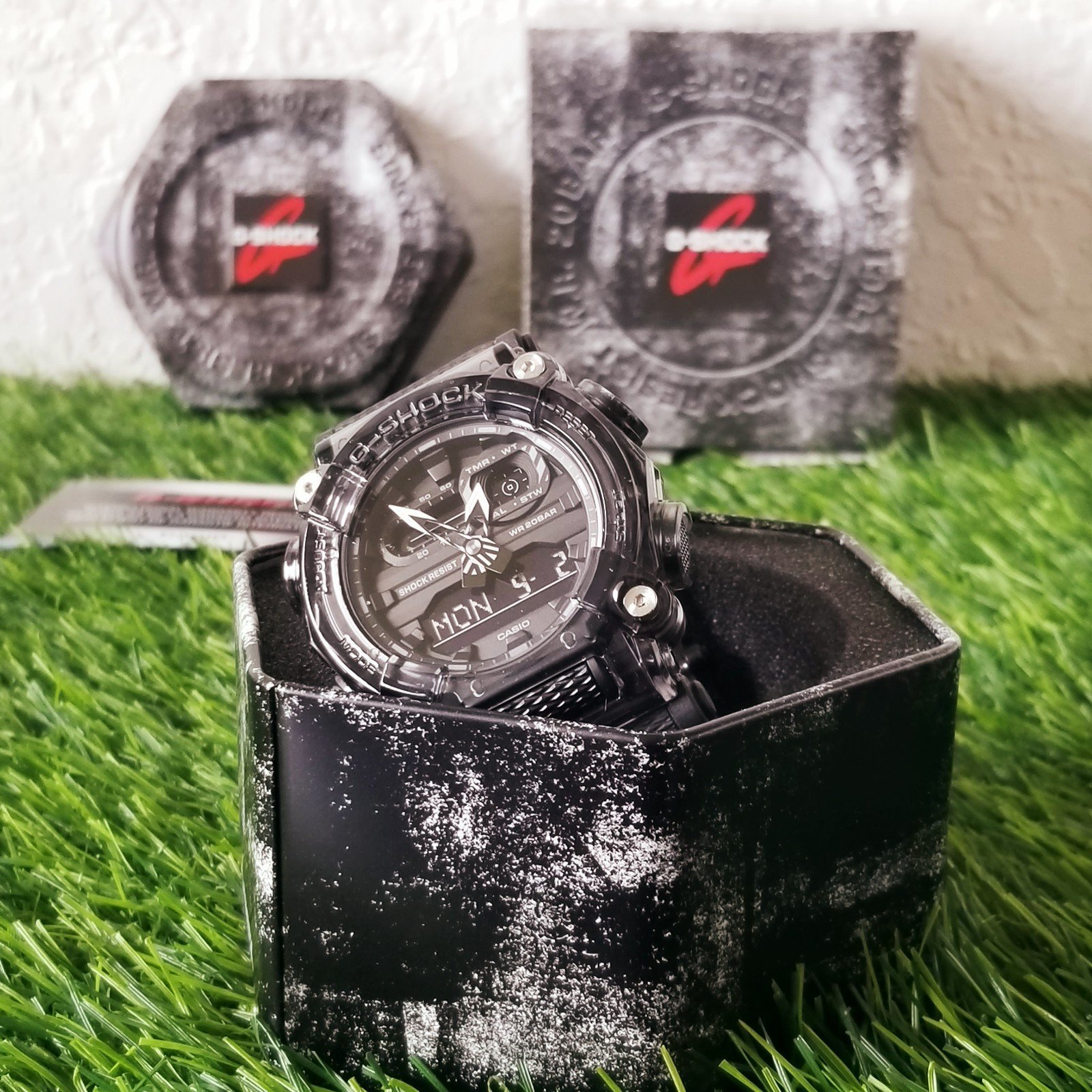 ⌚Casio G-Shock GA700 transluscent grey analog digital men's watch