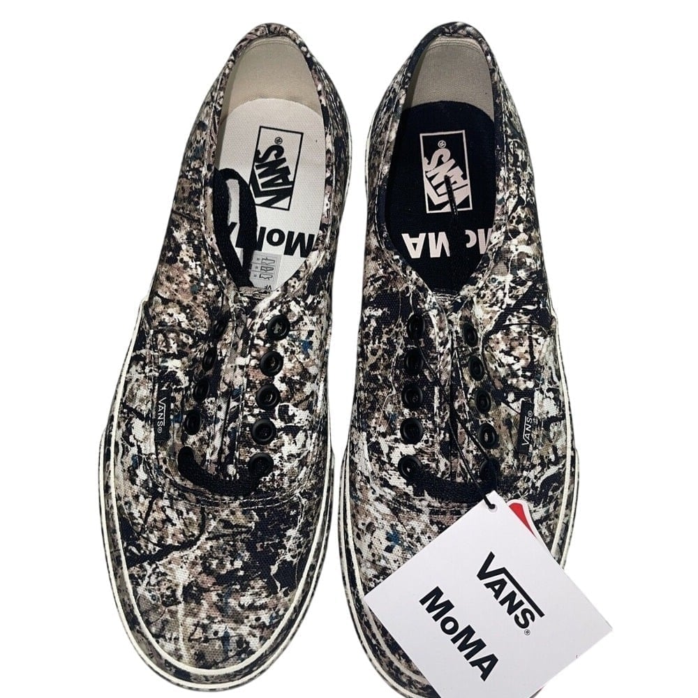 Vans Sneakers x MoMA Jackson Pollock Authentic Women 8.5 Limited Edition New